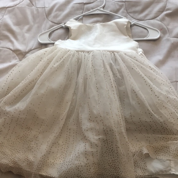 White and gold Christmas dress for girls - Picture 3 of 3